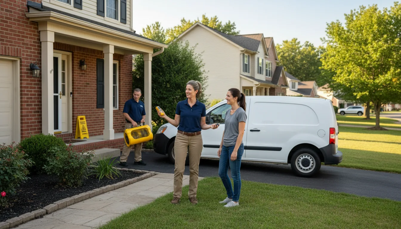 Residential water damage restoration in Santa, ID